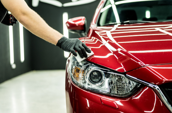 wiping a car